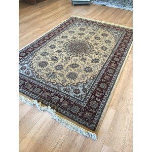 Χαλί Ολόμαλλο Isfahan 275149 Beige/Red 250x300
